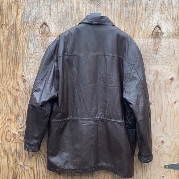 Boulevard dark brown leather jacket - Picture 2 of 7
